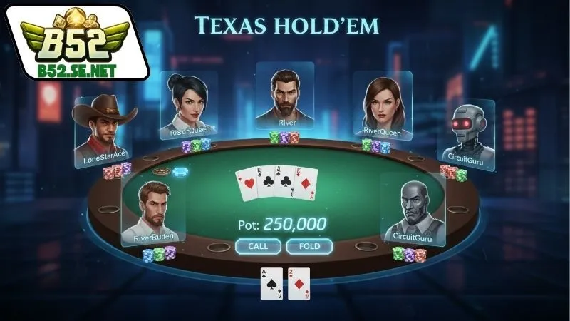 Giới thiệu tổng quan về Texas Poker B52